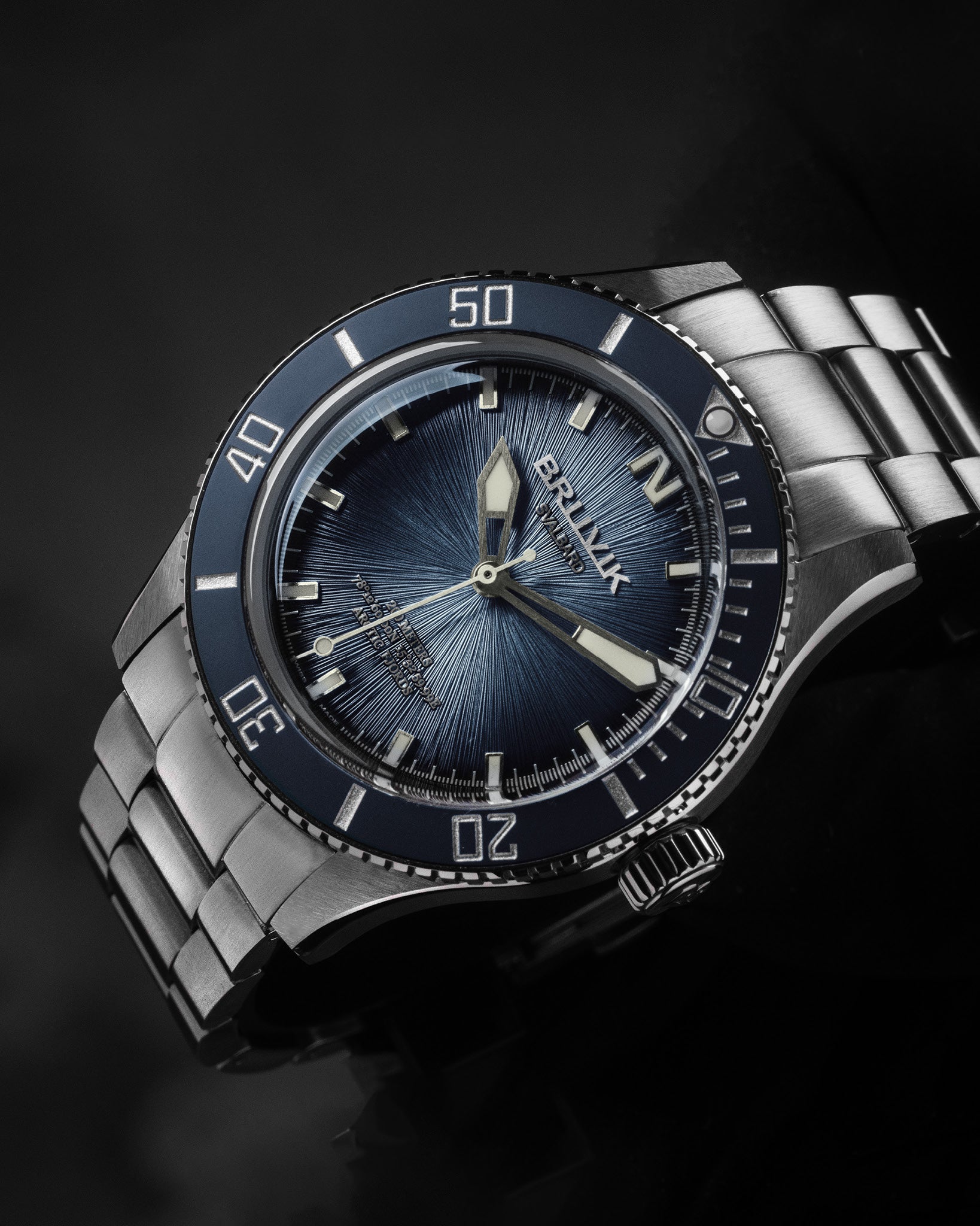 Bruvik Svalbard Arctic Fjords Stream Dial Blue