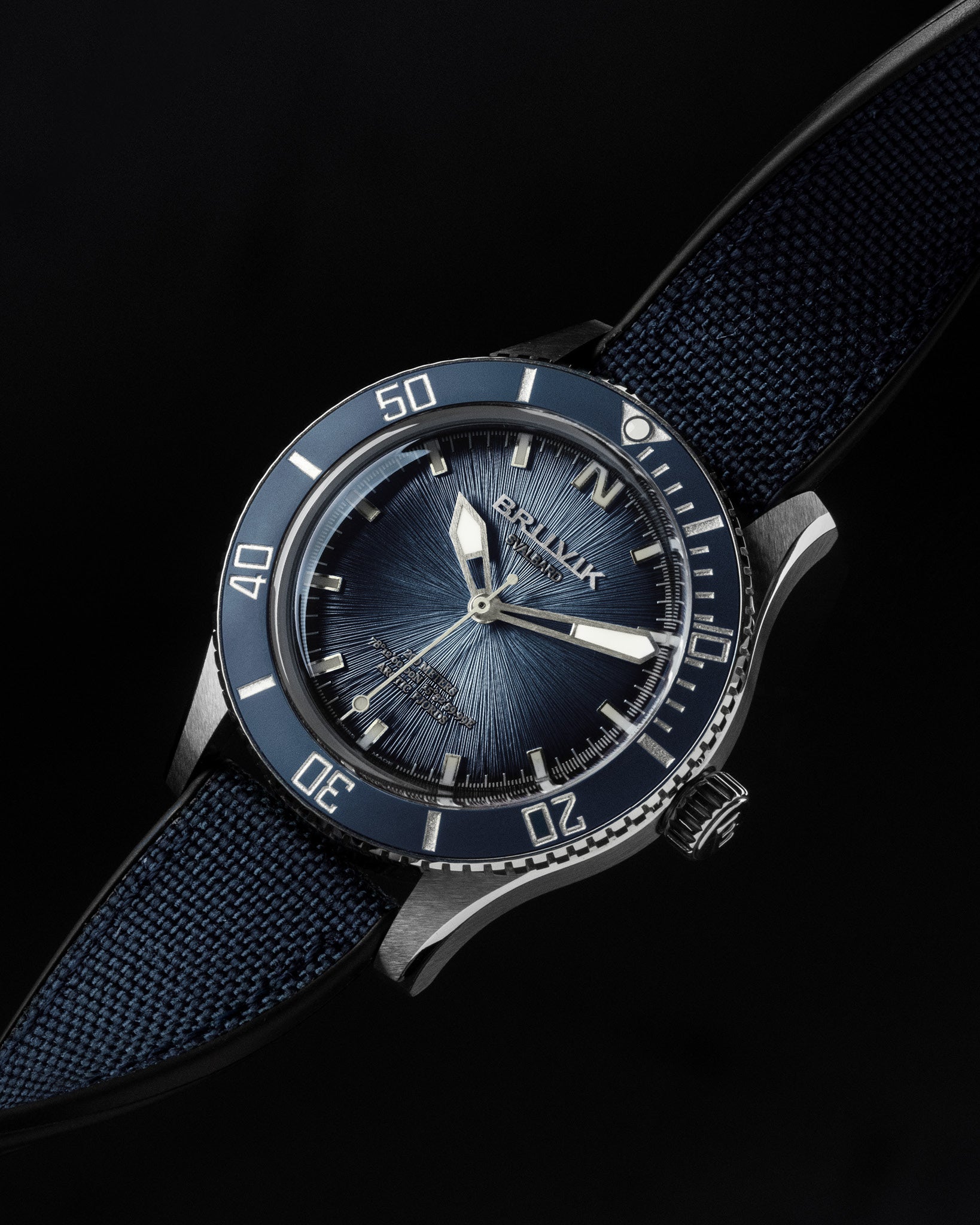 Bruvik Svalbard Arctic Fjords Stream Dial Blue