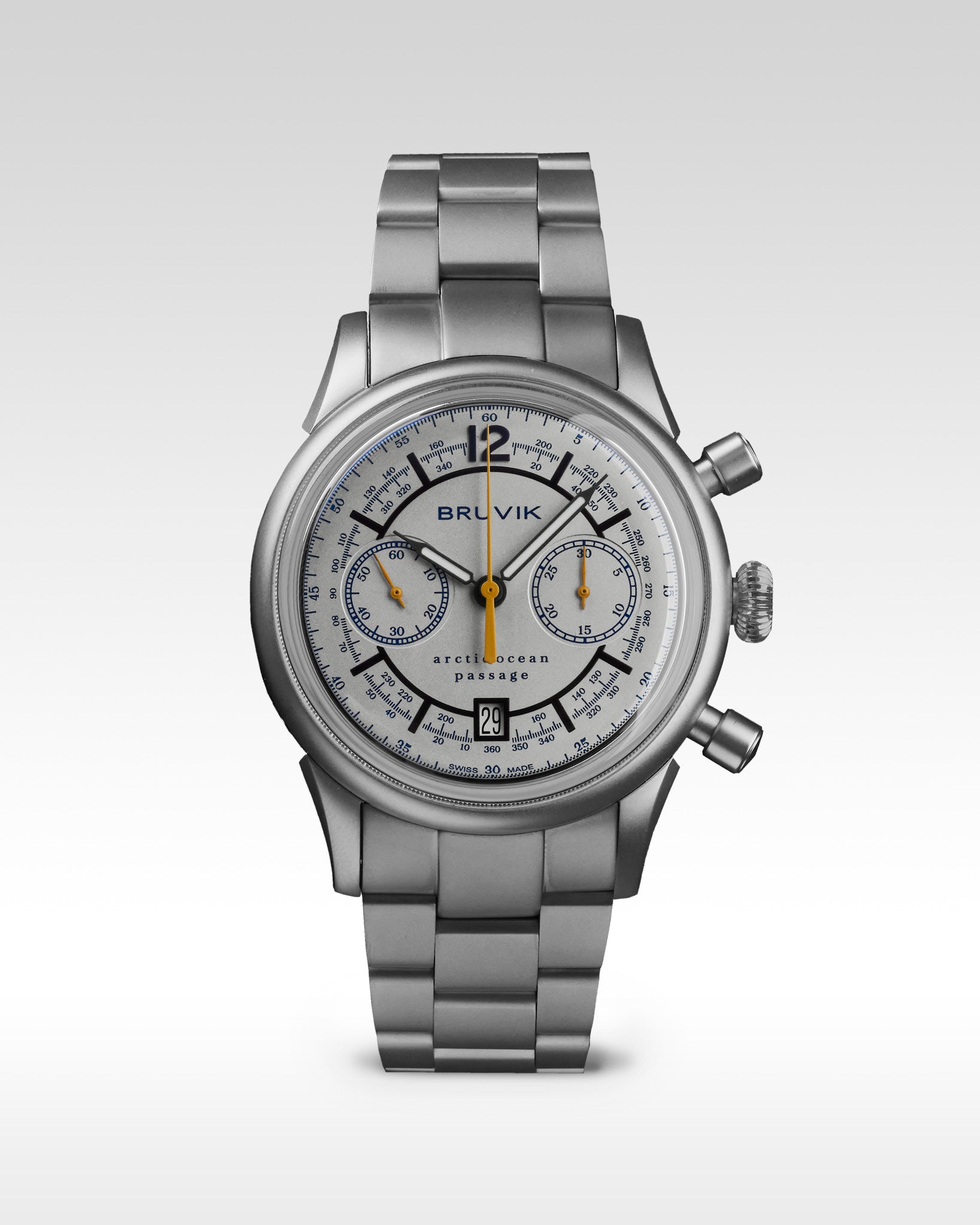 Bruvik Arctic Ocean Passage Chronograph White