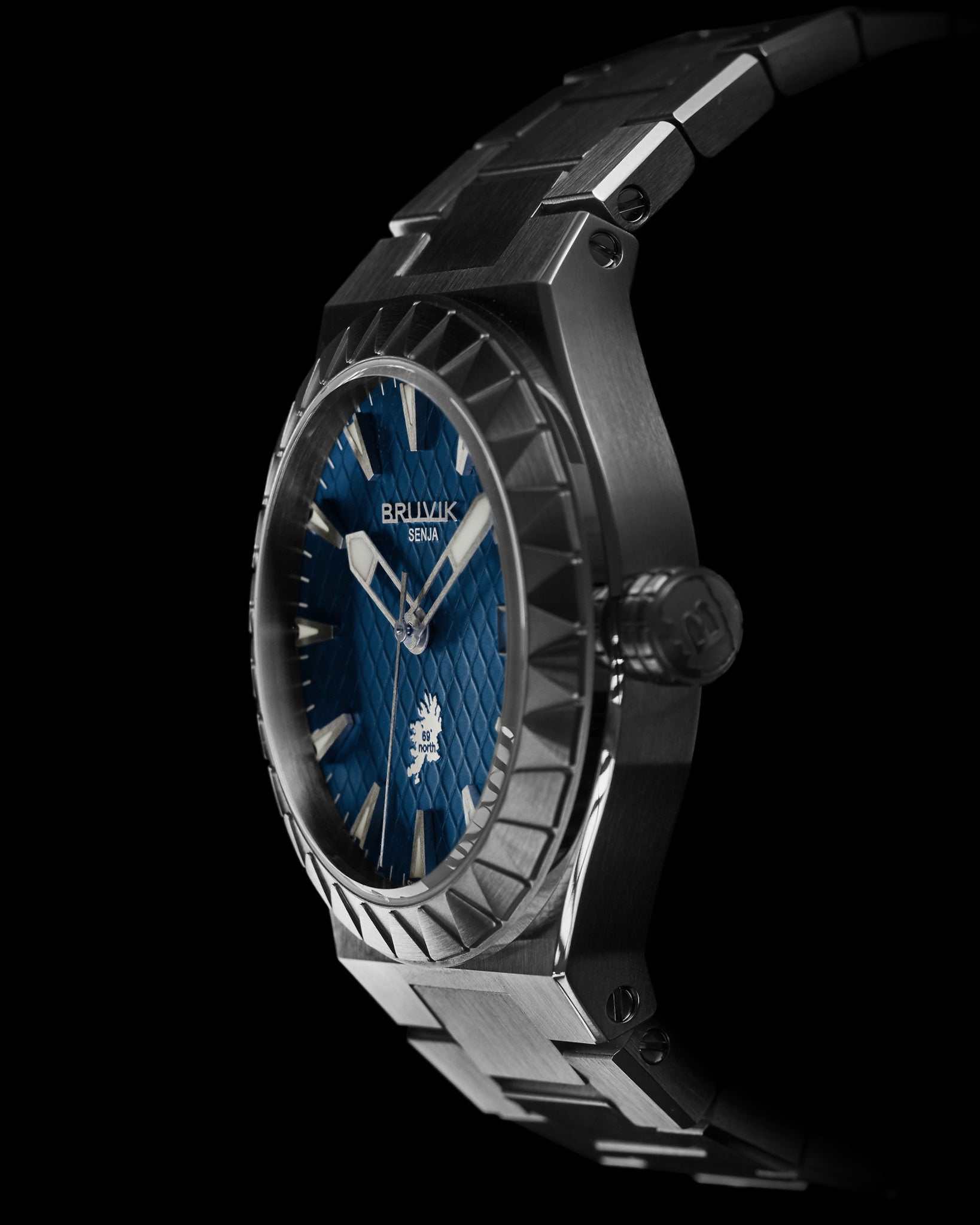 Bruvik Senja Ørnfjorden – Swiss Blue Dial Watch Inspired by