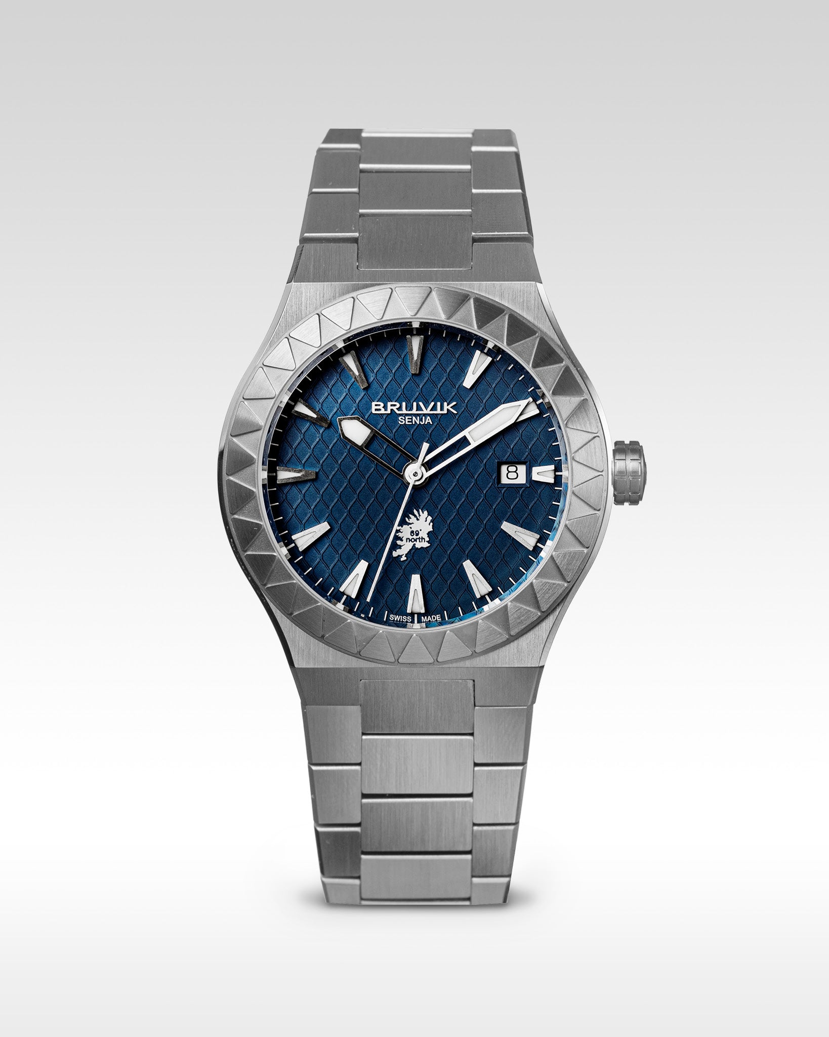 Bruvik Senja Ørnfjorden – Swiss Blue Dial Watch Inspired by